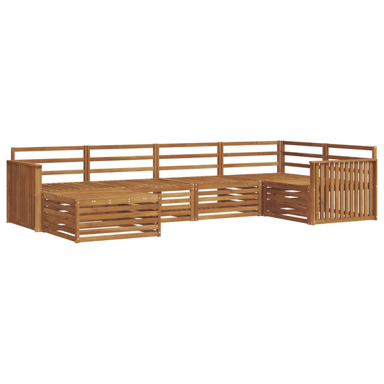 Ensemble de canapés d'extérieur 6 pcs naturel