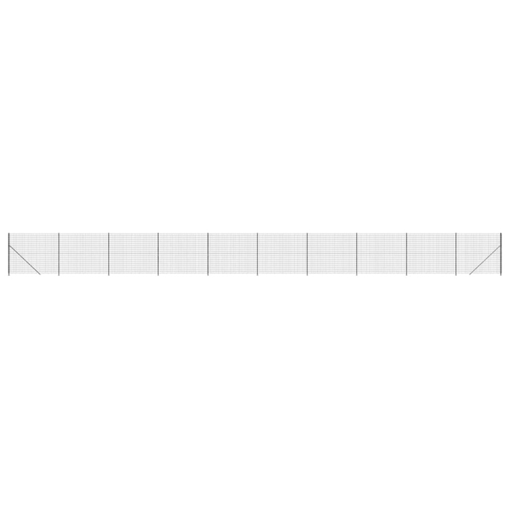 Clôture en treillis métallique avec bride anthracite 1,8x25 m