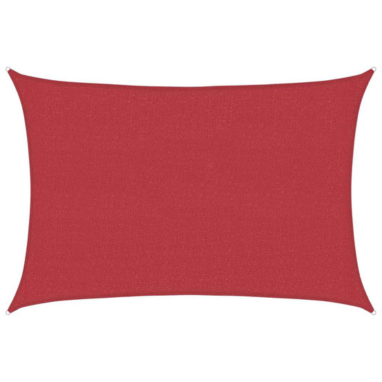 Voile d'ombrage 160 g/m² rouge 2,5x4 m pehd