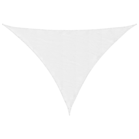 Voile de parasol tissu oxford triangulaire 5x7x7 m blanc