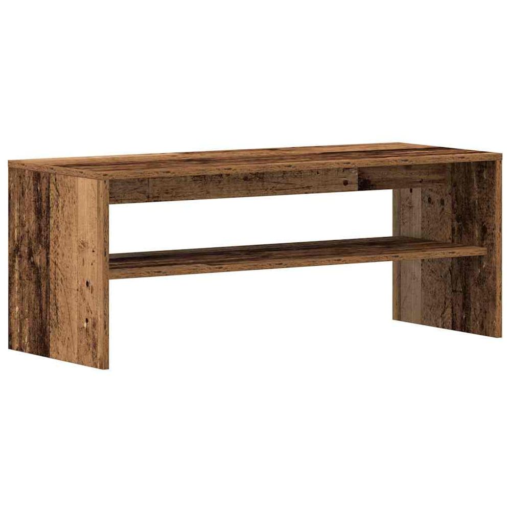 Meuble tv vieux bois 100x40x40 cm bois d'ingénierie