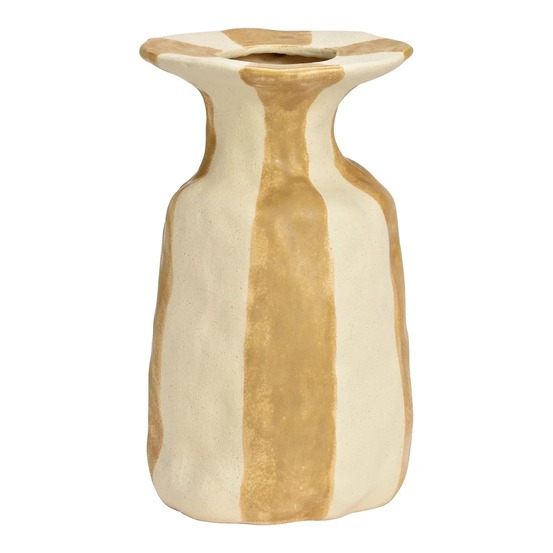 Vase en céramique rayé