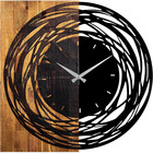 Horloge en bois et métal clock