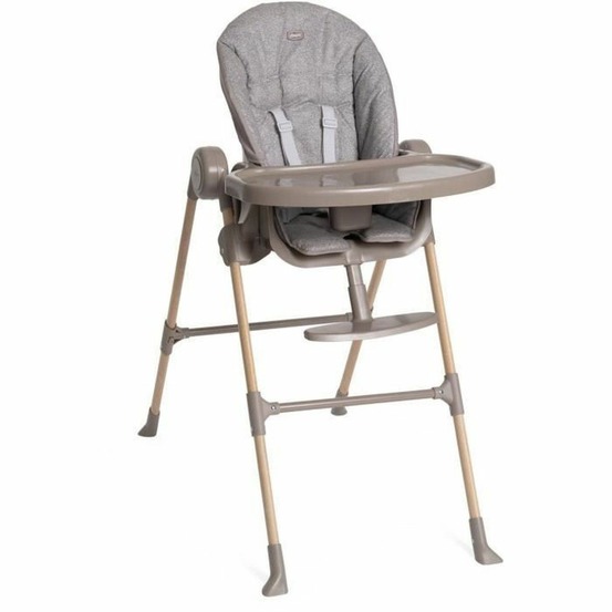 Chaise haute polly essential 0/3 ans - gris ash