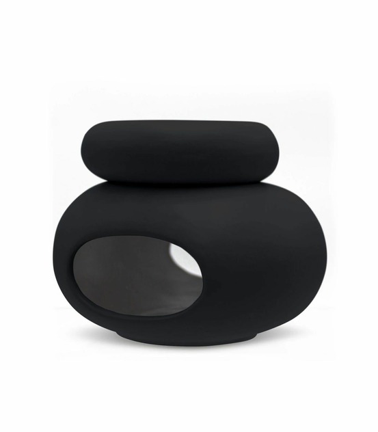 Brûleur céramique minimal noir