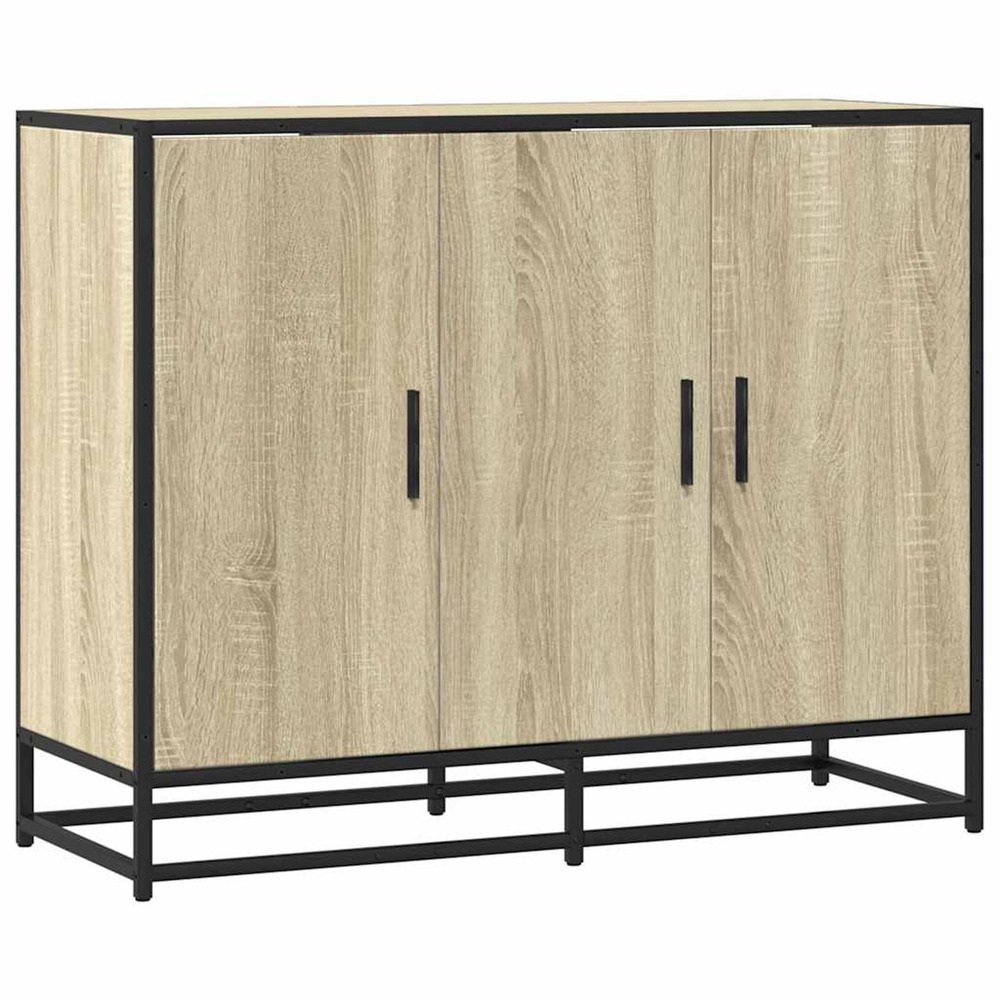 Buffet chêne sonoma 94x35x76 cm bois d'ingénierie