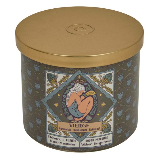 Bougie parfumée astro 396g pot verre assorti