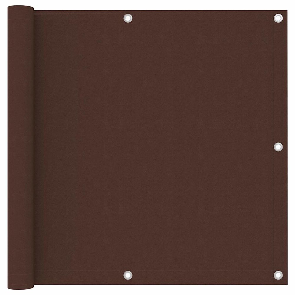 Écran de balcon marron 90x600 cm tissu oxford