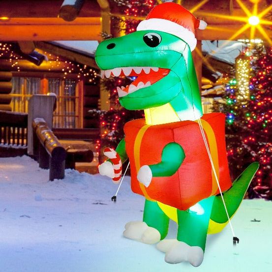 Structure de noël - dinosaure de noël