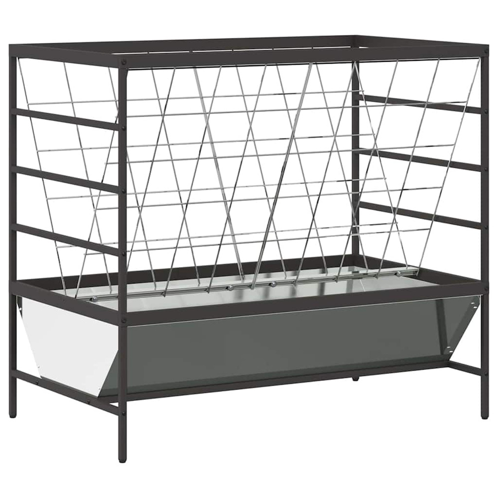 Nourrisseur pour animaux argent 100 x 60 x 90 cm