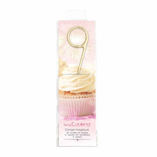 Bougie magique 17,5 cm - chiffre 9