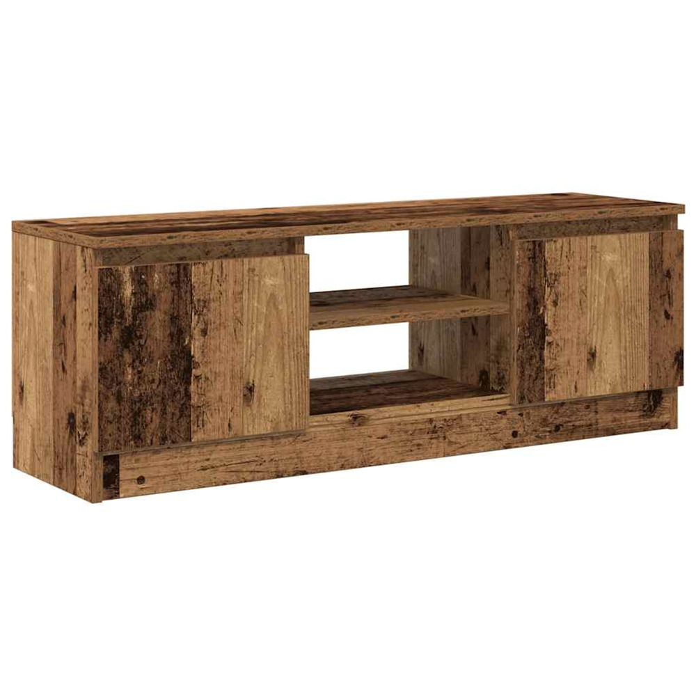 Meuble tv vieux bois 102x30x36 cm bois d'ingénierie