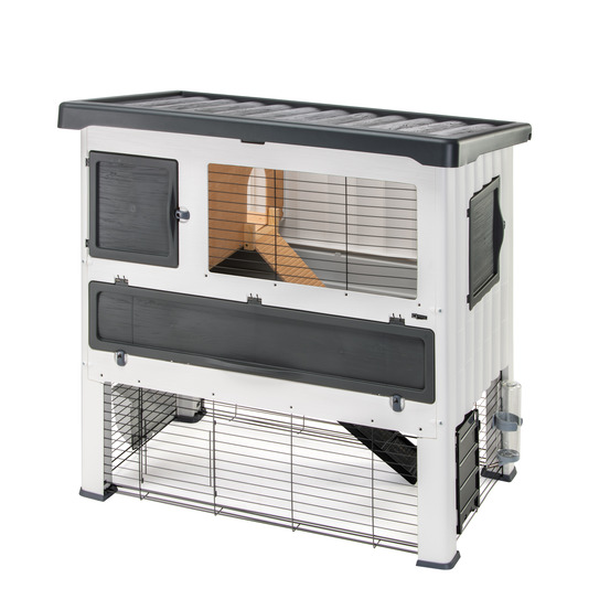 Ferplast cage lapin grand lodge 140, clapier lapin extérieur 2 étages, lapins, cobayes, enclos lapin, animaux domestiques, avec