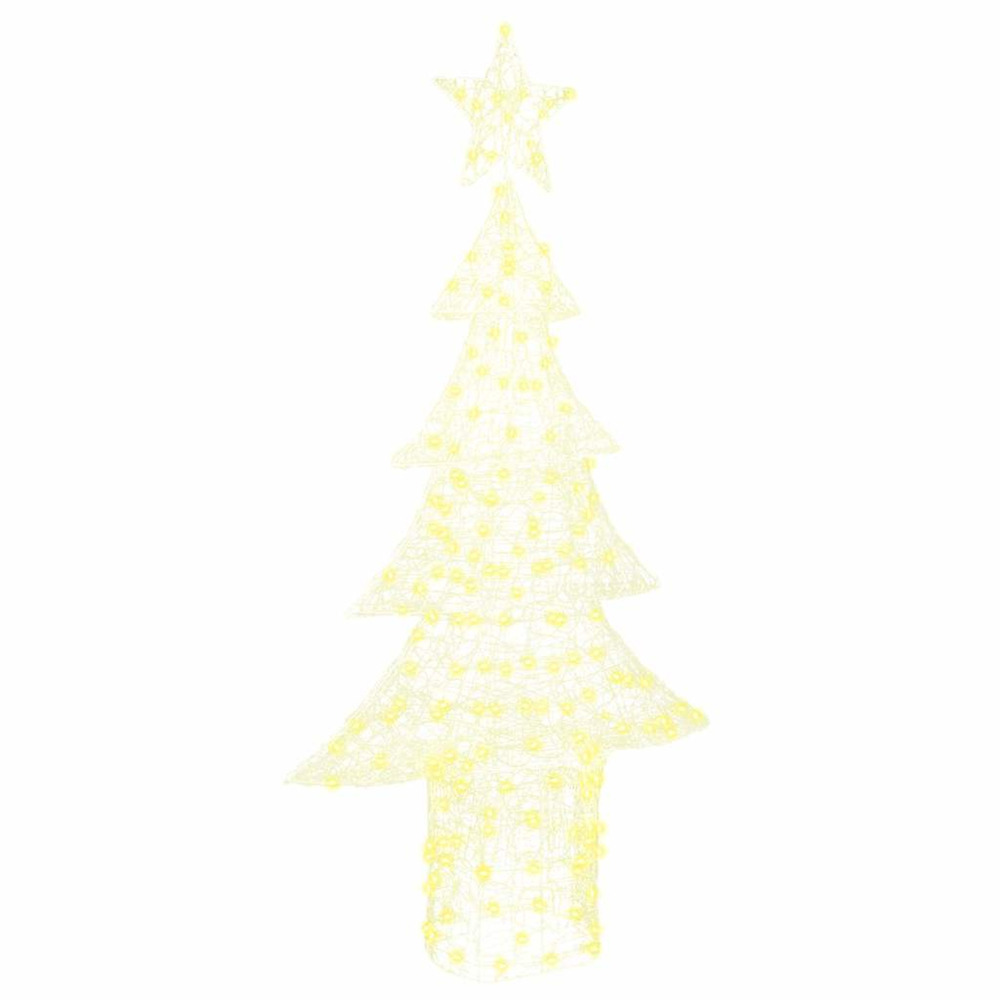 Sapin de noël avec 240 led blanc chaud 180 cm acrylique