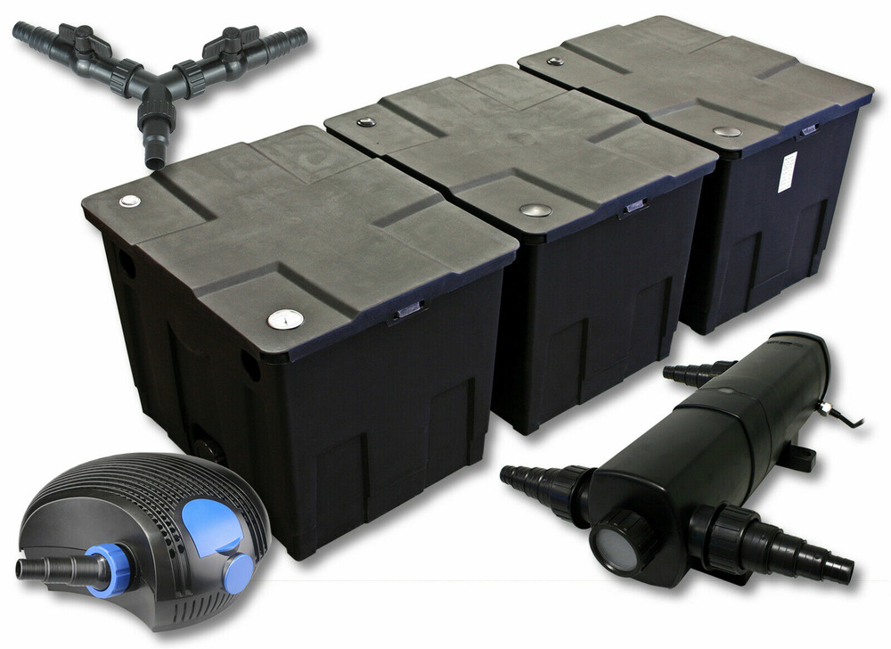 Kit de filtration de bassin pour 90000 litres 36 watts stérilisateur et 100 watts pompe