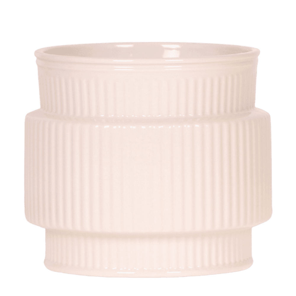 Cache-pot allure blanc - ø12 cm x h12 cm