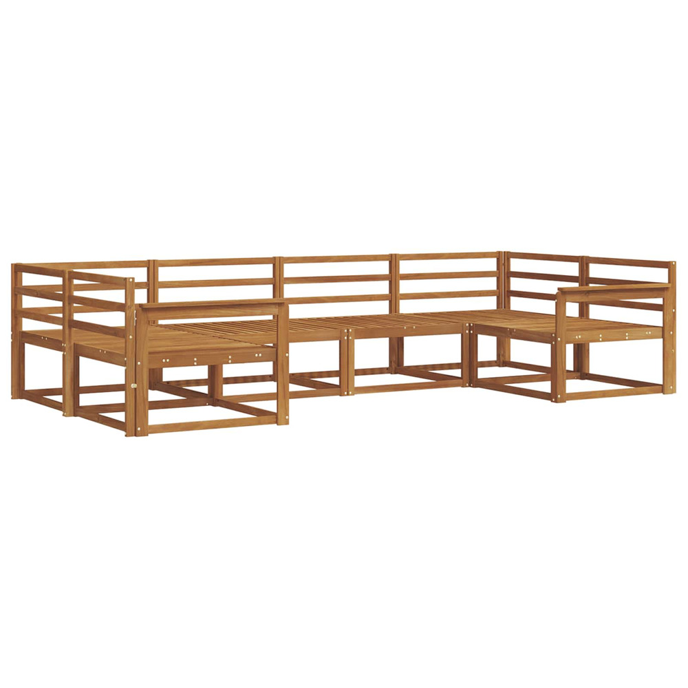 Ensemble de canapés d'extérieur 6 pcs naturel