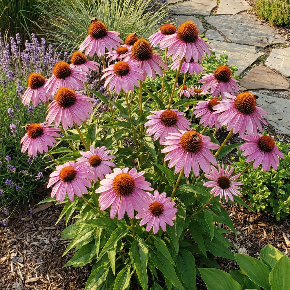 Lot de 3 - echinacea purpurea - échinacée pourpre - h. 10-20 cm