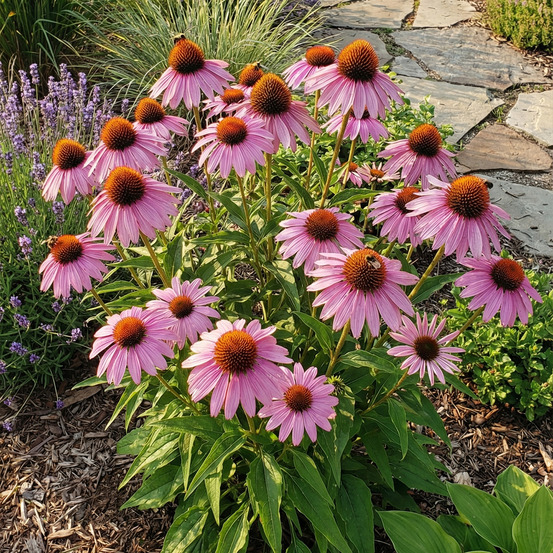 Lot de 3 - echinacea purpurea - échinacée pourpre - h. 10-20 cm