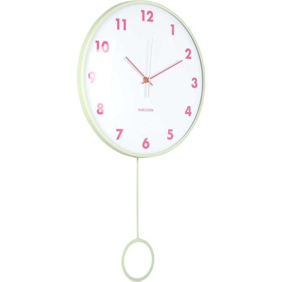 Horloge murale cheeky dome pendulum vert