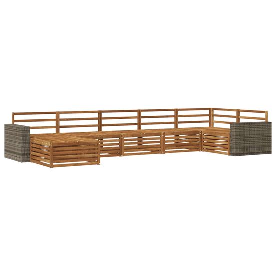 Ensemble de canapés d'extérieur 7 pc naturel