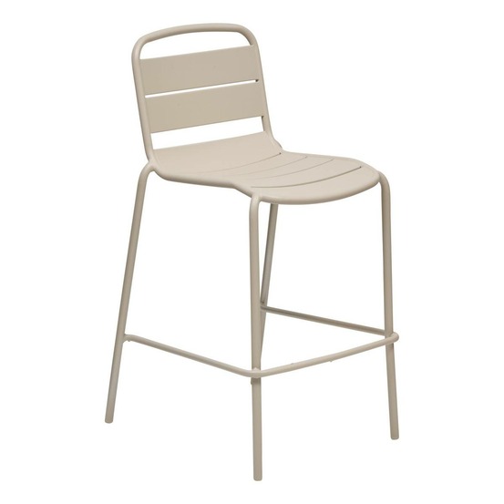 Chaise haute de jardin alegoria empilable argile