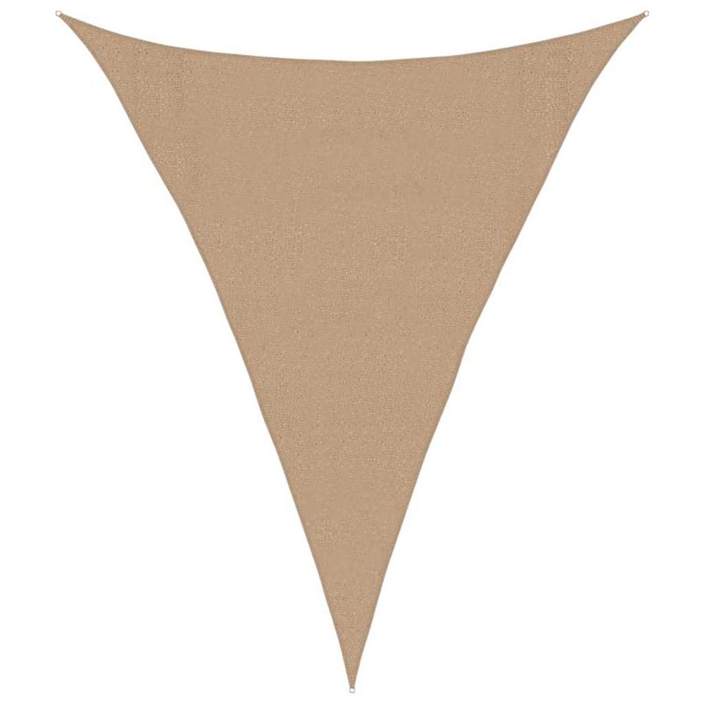 Voile d'ombrage 160 g/m² taupe 3x4x4 m pehd