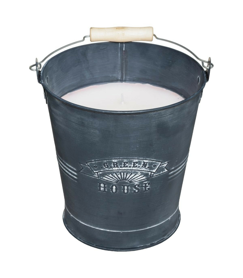 Bougie parfumée à la citronnelle pot en zinc 700 g