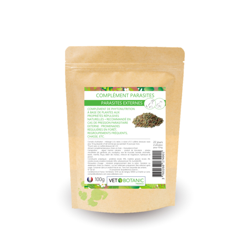 Complément parasites externes - Protection contre les puces et les tiques chez le chien et le chat