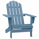 Chaise de jardin adirondack bois de sapin massif bleu