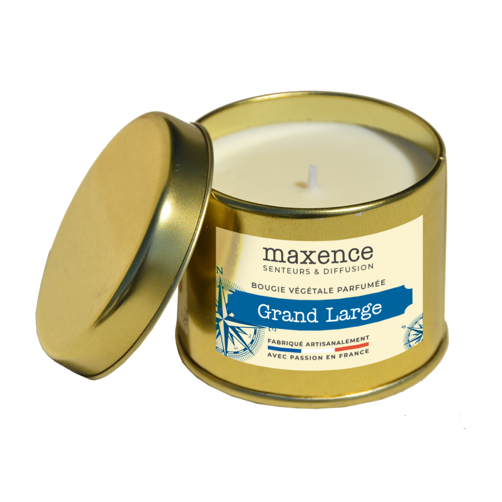 Bougie parfumée cire végétale de soja - grand large