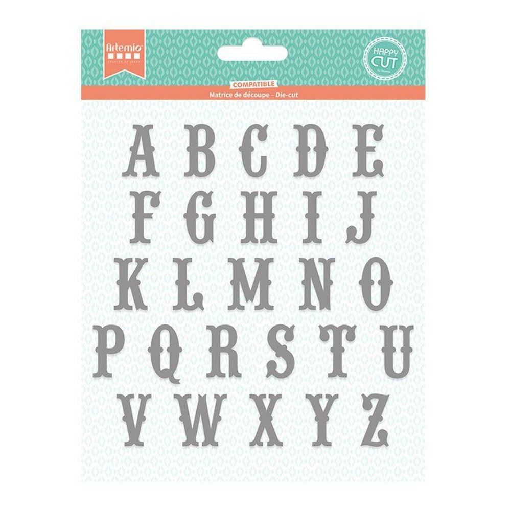 Matrice de découpe alphabet vintage 2,9 cm