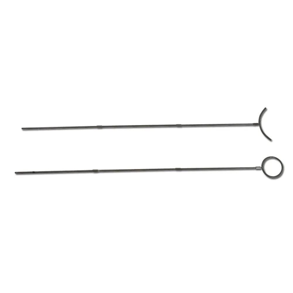 2 supports acier pour panier de ponte