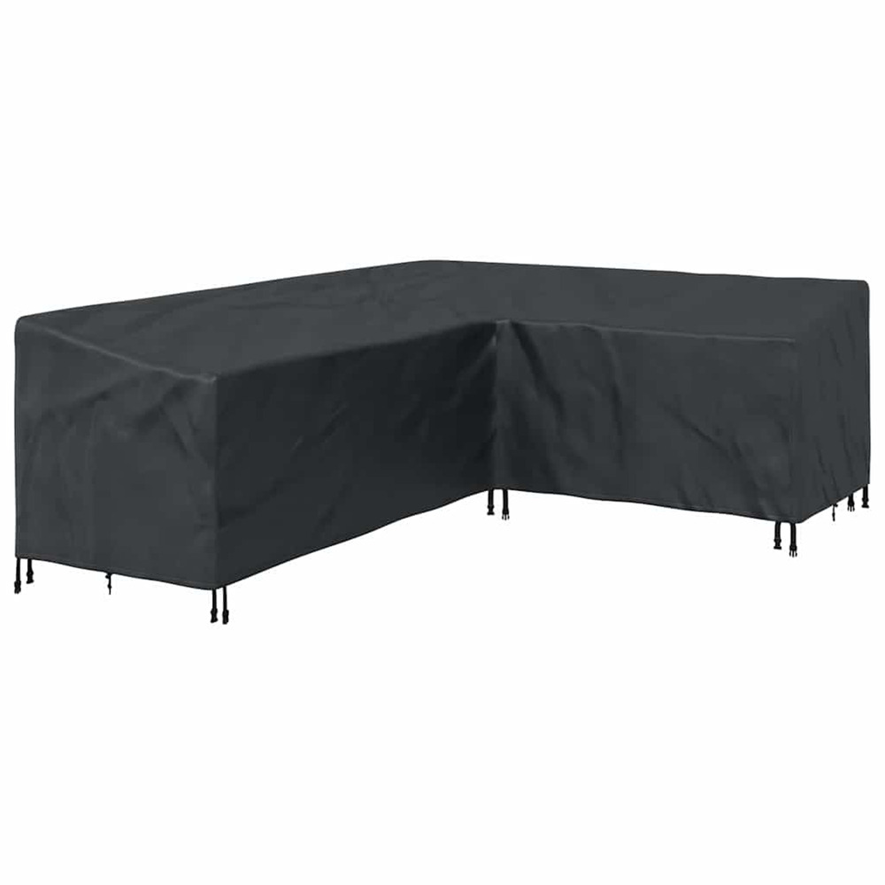 Housse pour meubles noir 260 x 210 x 80 cm tissu oxford 600d