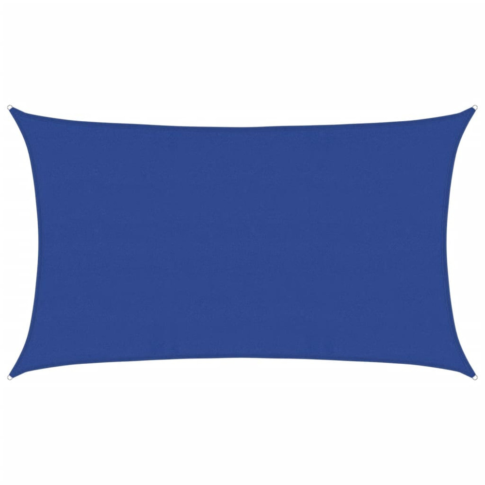 Voile d'ombrage 160 g/m² rectangulaire bleu 5x8 m pehd
