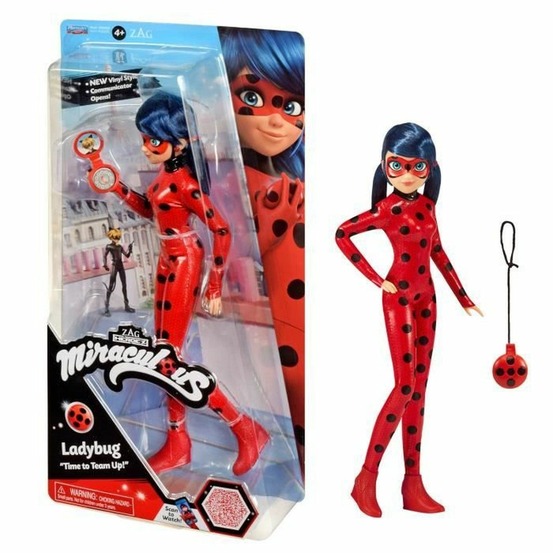 Poupée mannequin 26 cm miraculous ladybug avec son téléphone