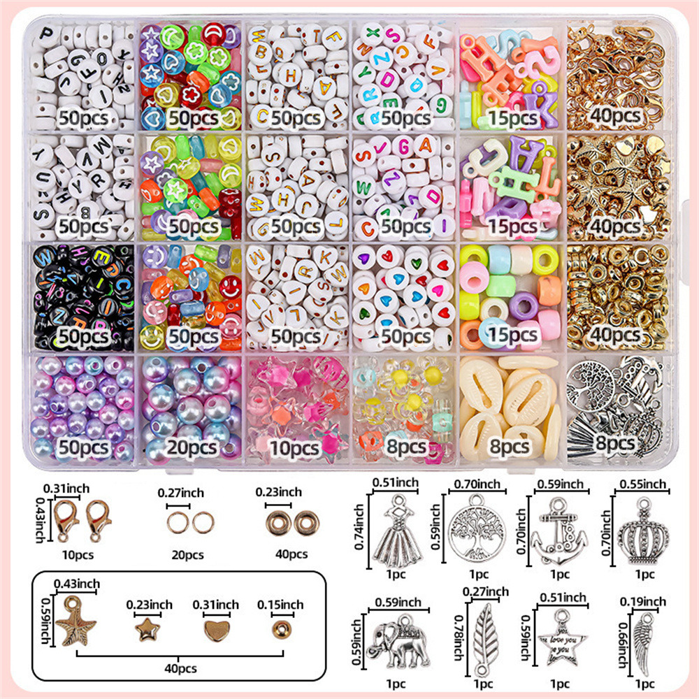 Une boîte de perles colorées pour la fabrication de bijoux