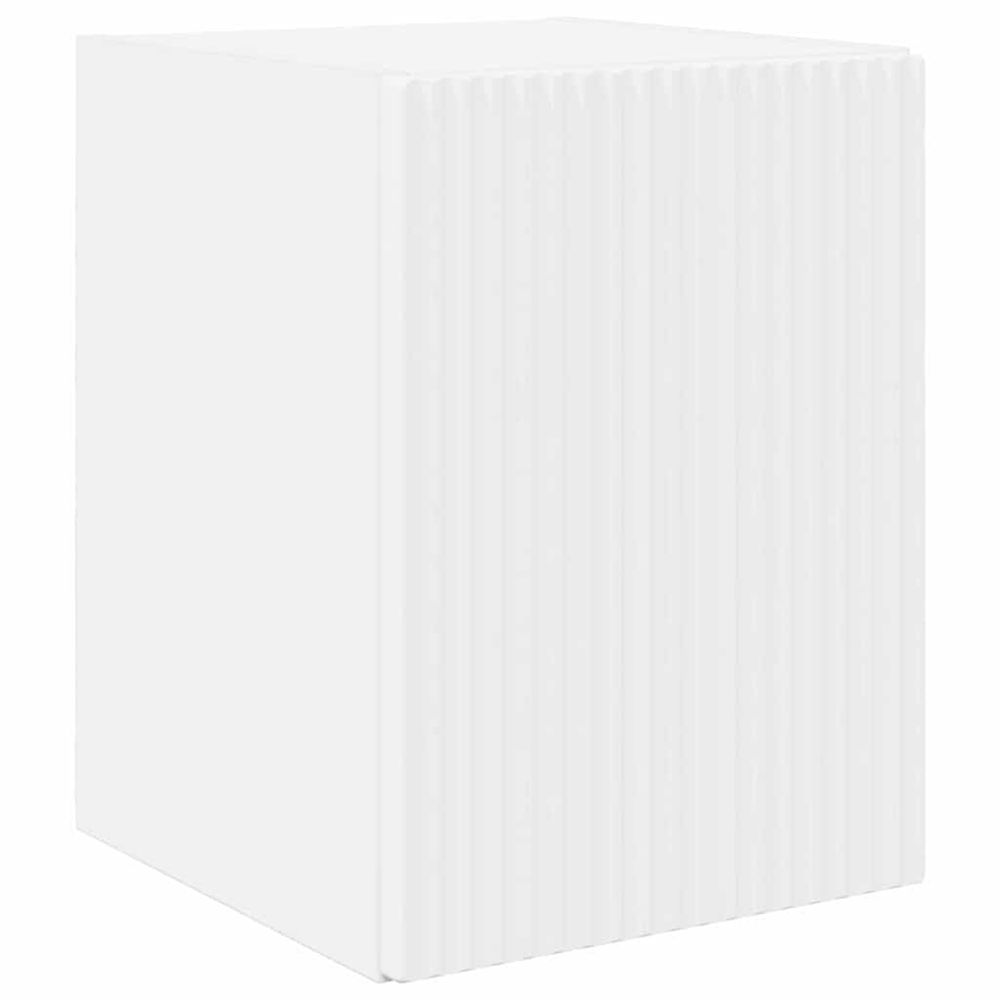 Meuble tv mural 30 x 31 x 40 cm blanc bois d'ingénierie