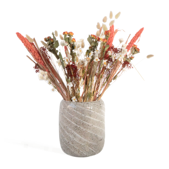 Fleurs séchées - bouquet 'trendy lady in red'