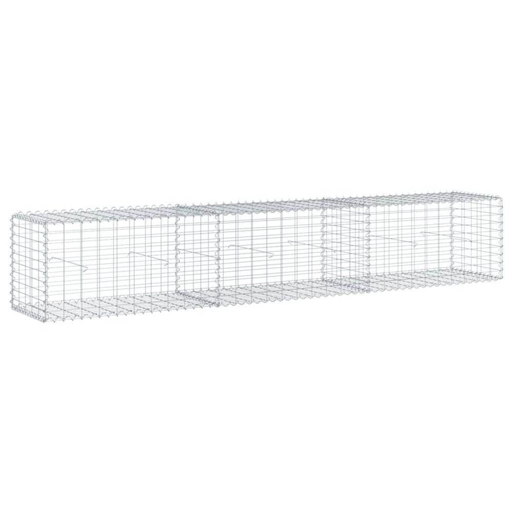 Panier gabion avec couvercle 300x50x50 cm fer galvanisé