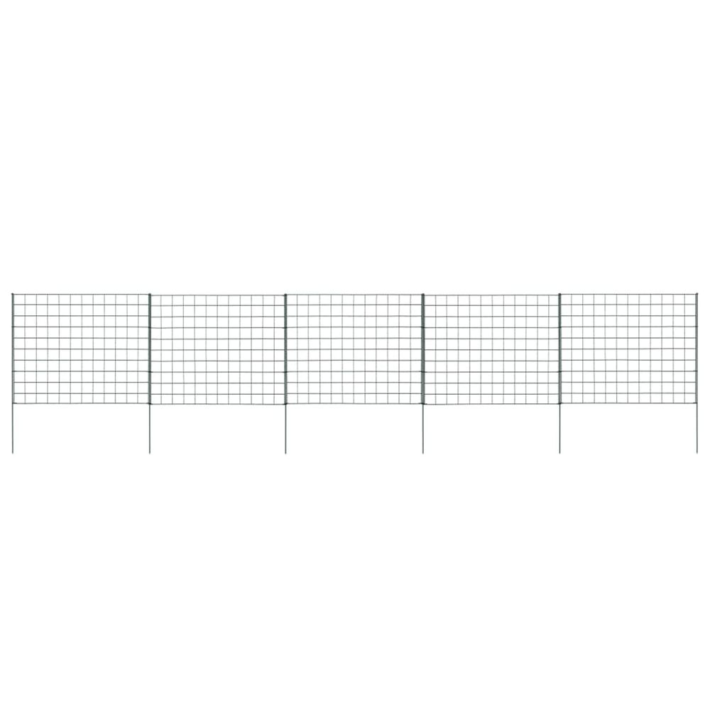 Ensemble de clôture de jardin 77,5x64 cm vert