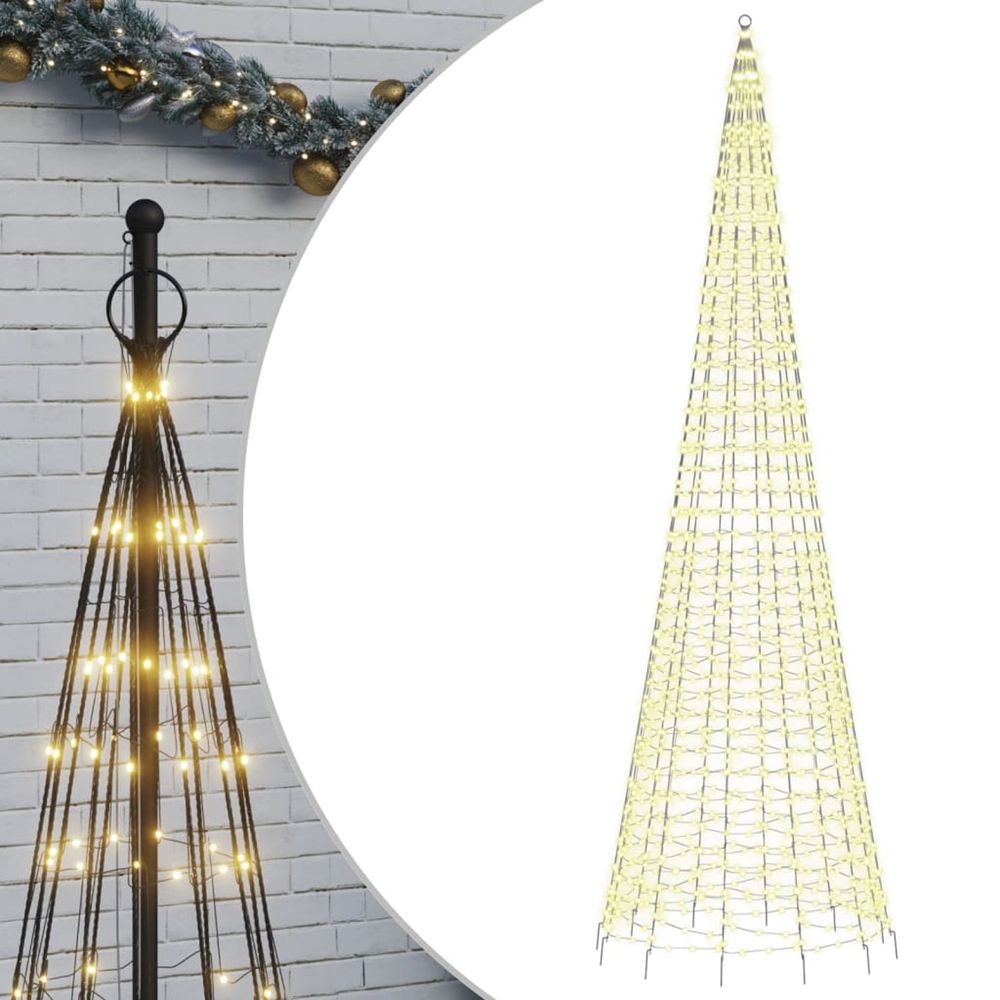 Sapin de noël à led 1534 led blanc 500 cm