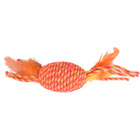 Rouleau bibi orange 29 cm jouet pour chat