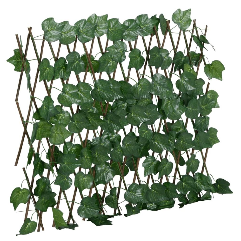  treillis de feuille de vigne artificiel extensible 190x60 cm