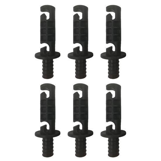 Lot de 6 capuchons de maintien universels pour filet de trampoline ø25 mm