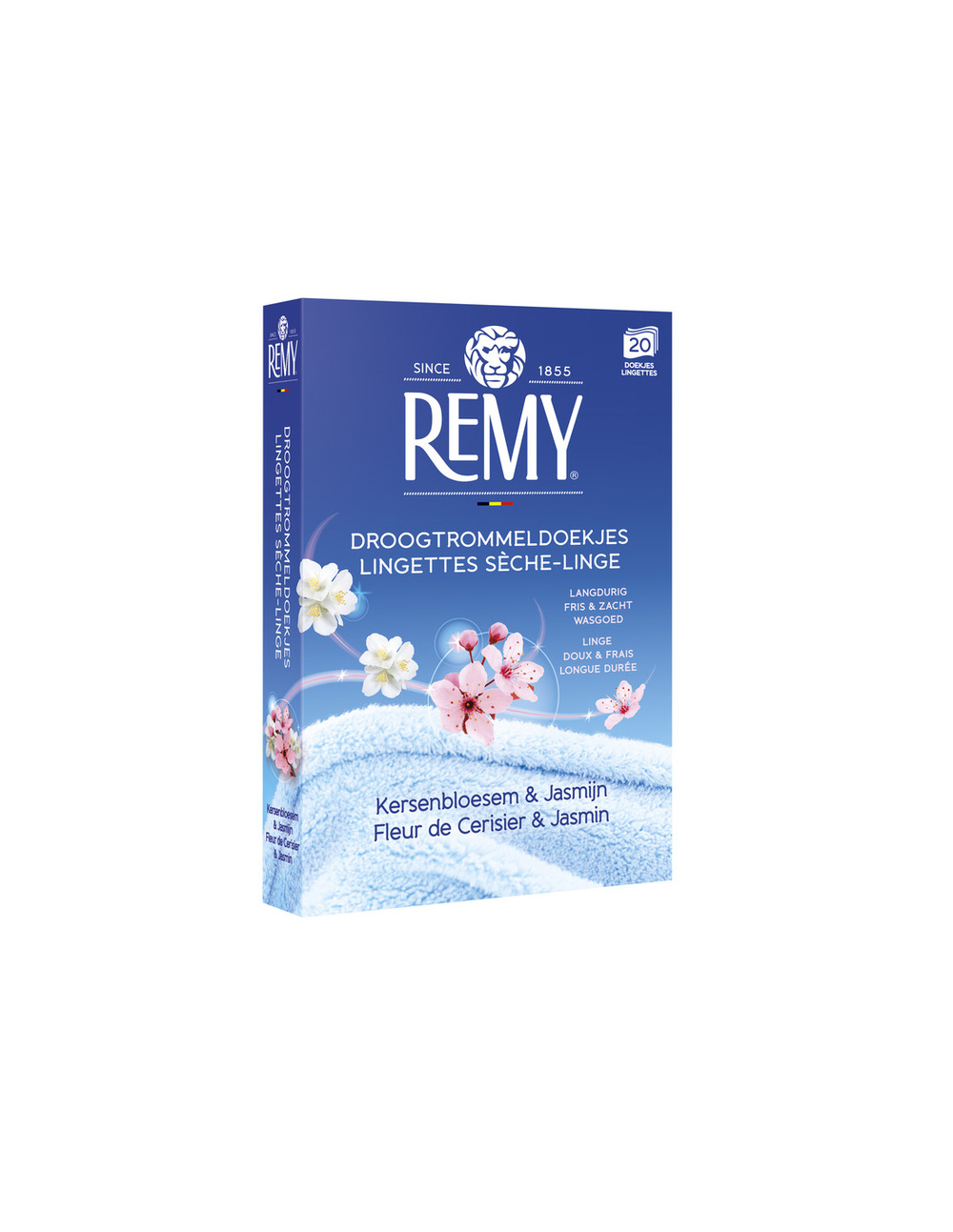 Lingettes sèche linge fleur de cerisier et jasmin x20 - remy