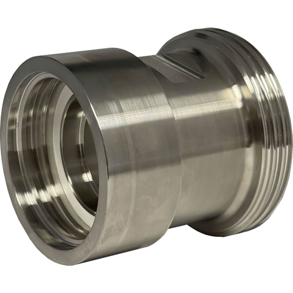 Raccord femelle s60x6-mâle din 11851 en inox pour ibc 1000 litres - dn25
