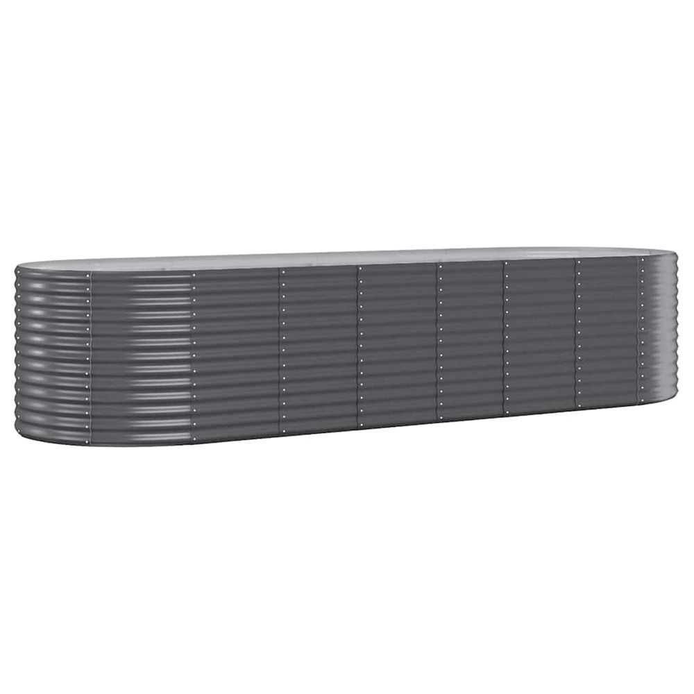 Lit surélevé de jardin acier galvanisé anthracite