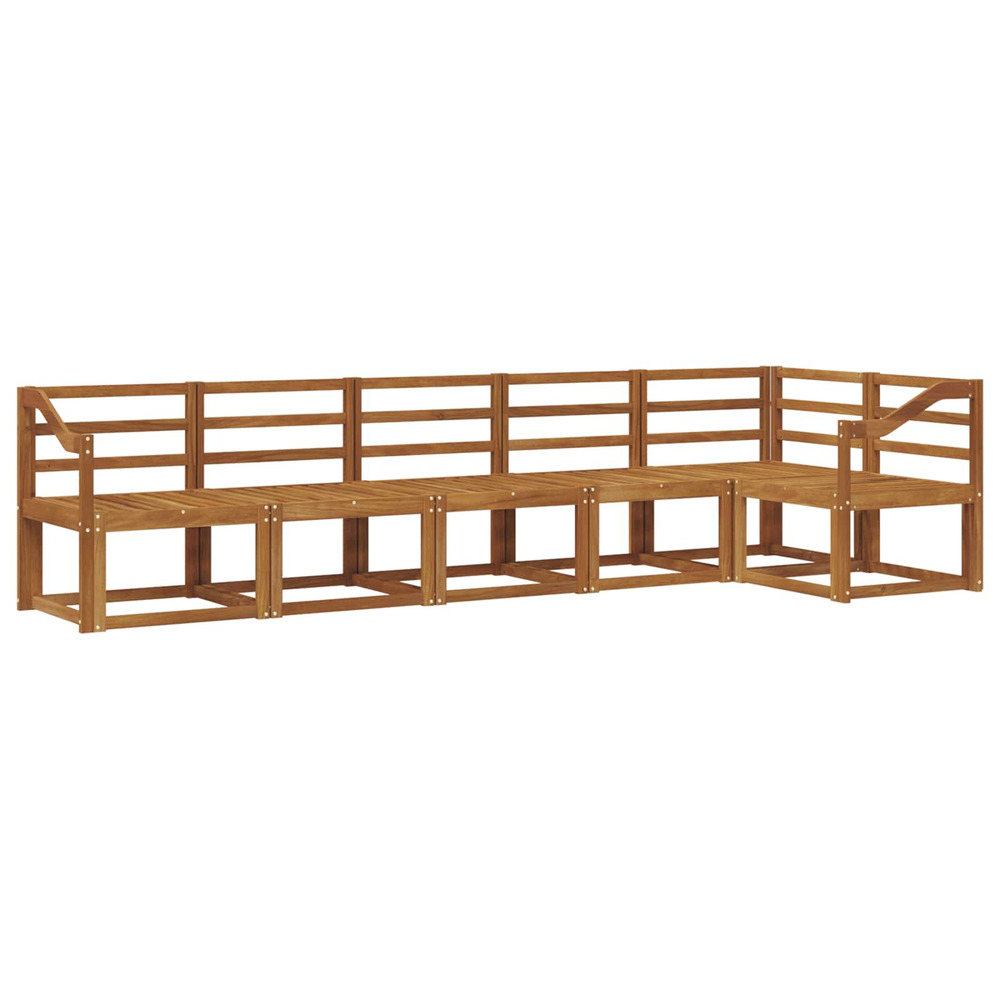 Ensemble de canapés d'extérieur 6 pcs naturel