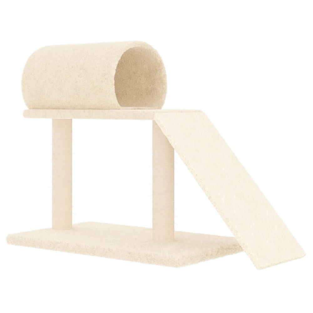 Arbres à chat avec tunnel et échelle 55,5 cm crème